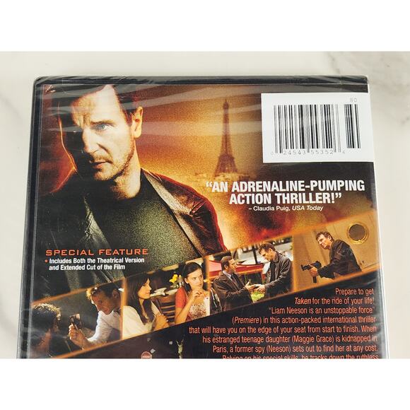 Movie Taken DVD New Sealed Extended Cut Liam Neeson 2008 Widescreen Dolby - Picture 5 of 10